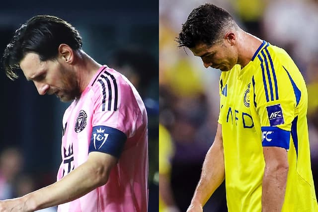 Messi e CR7 encaram seca de títulos em mercados alternativos