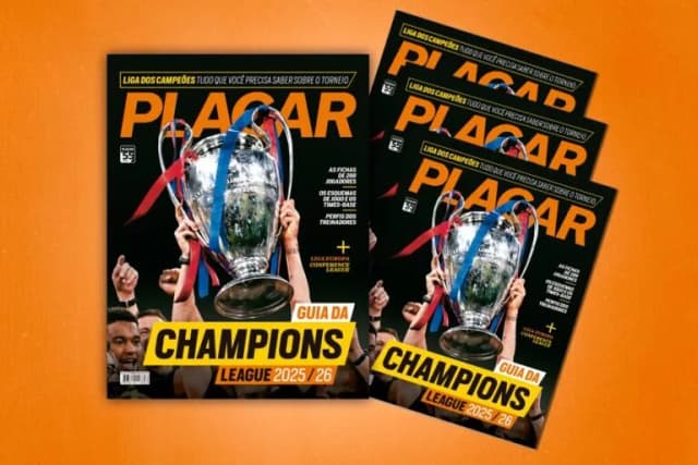 PLACAR lança o guia da Champions League 2025/26; garanta o seu
