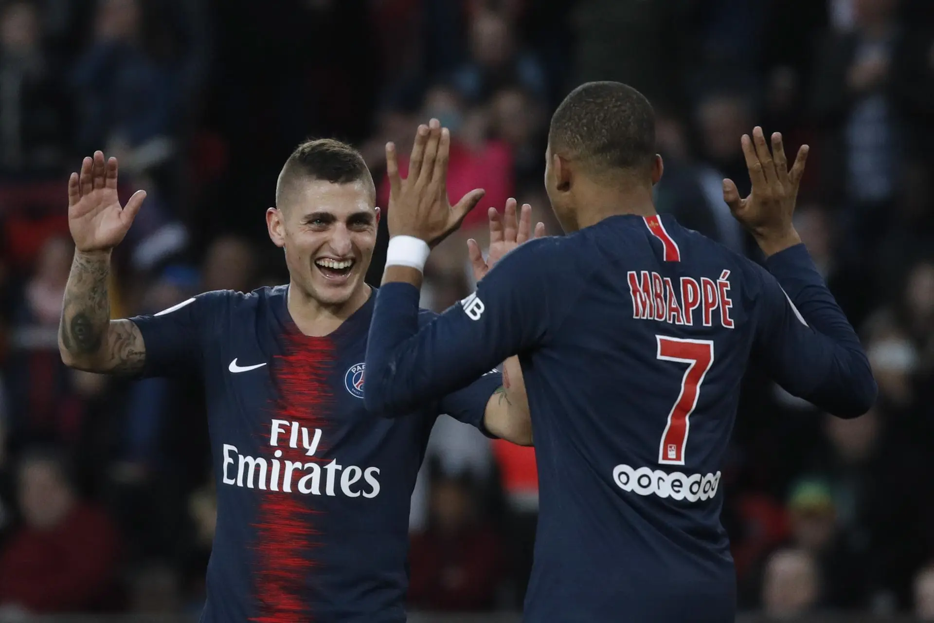 Verratti defende Mbappé: ‘É injusto dizer que o PSG ganhou porque ele saiu’