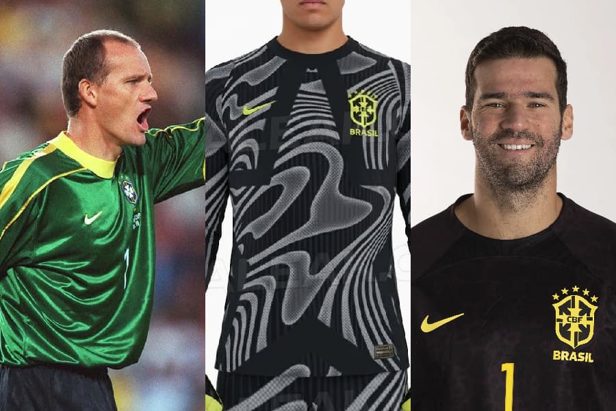 Site vaza camisa de goleiro da seleção na Copa; compare com antecessoras