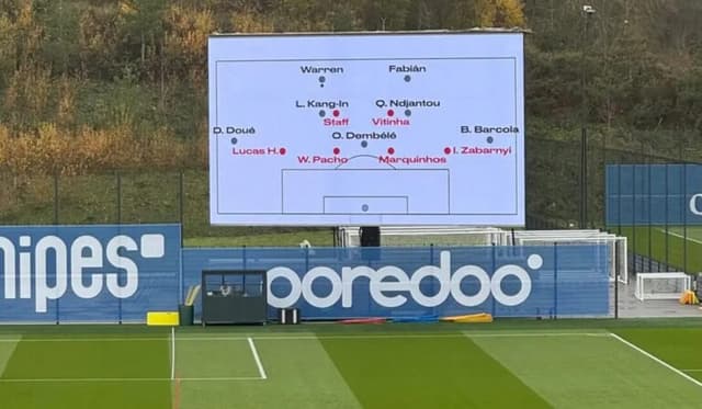 Por que Luis Enrique instalou ‘telão tático’ no CT do PSG