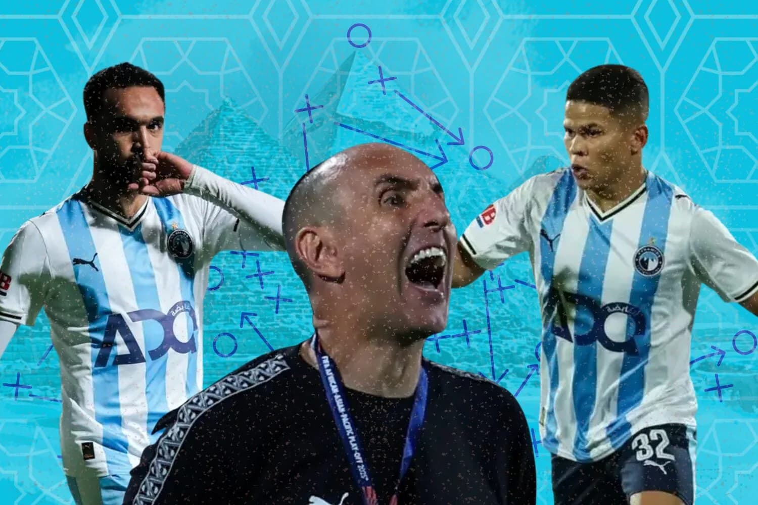 Prancheta PLACAR: como joga o Pyramids, rival do Flamengo no Mundial