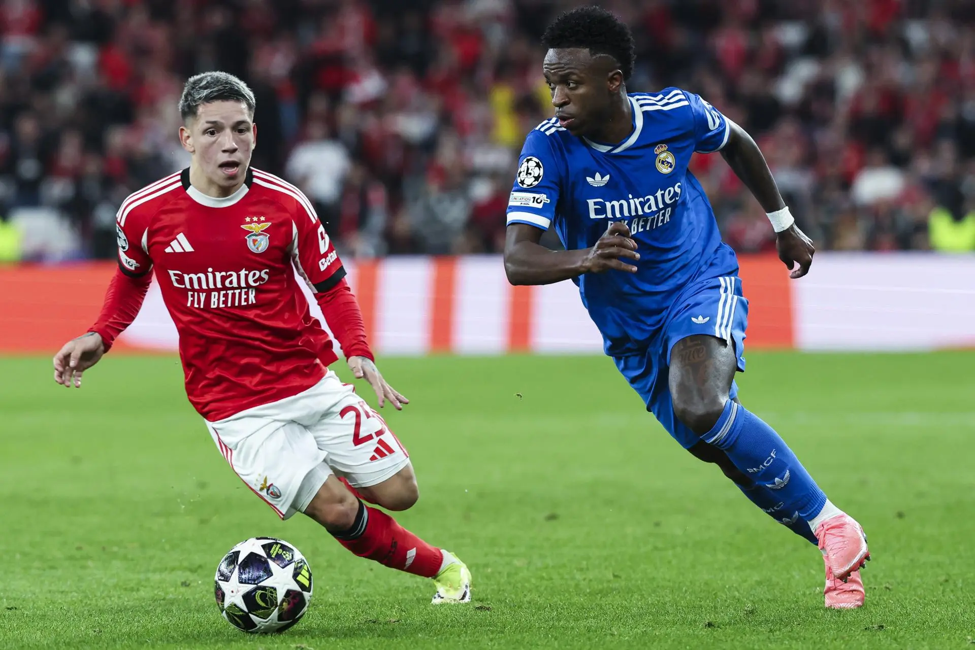 Prestianni nega racismo contra Vini Jr. e recebe apoio do Benfica