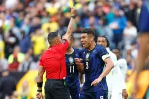 Seleção brasileira ficou na bronca com arbitragem no primeiro tempo - Rafael Ribeiro / CBF
