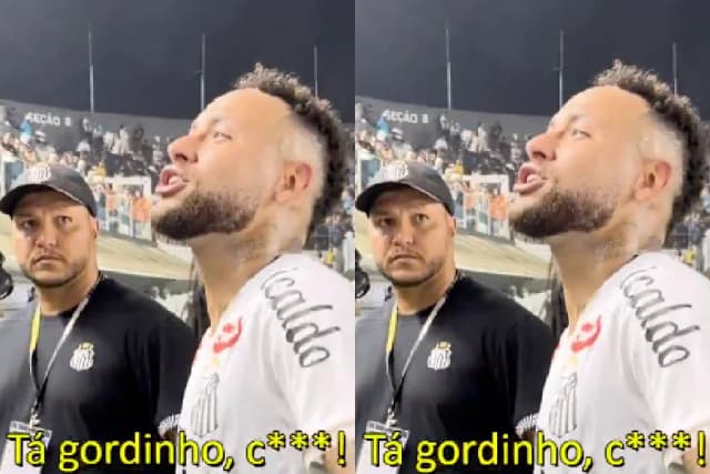 ‘Tá gordinho’: veja tudo que Neymar falou para torcedor do Santos