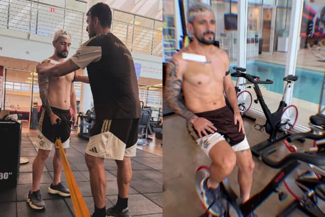 Arrascaeta inicia fisioterapia no Flamengo após cirurgia; confira