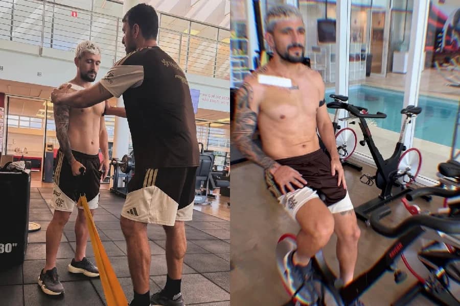 Arrascaeta inicia fisioterapia no Flamengo após cirurgia; confira