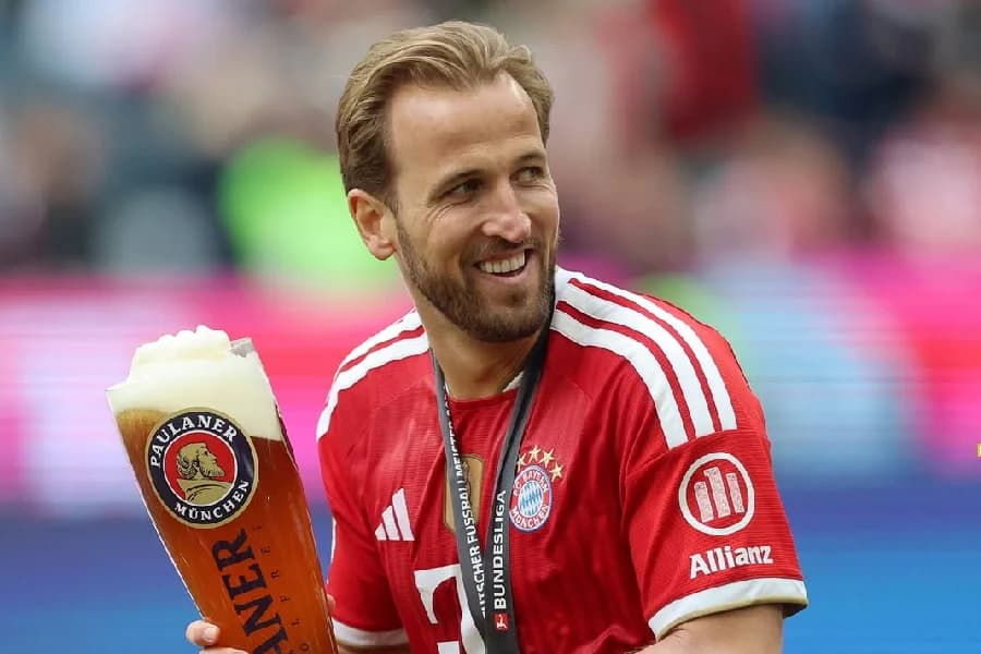 Harry Kane entra no top 10 de artilheiros do Bayern de Munique