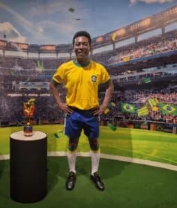 Pelé chega ao Dreamland Museu de Cera no AquaRio