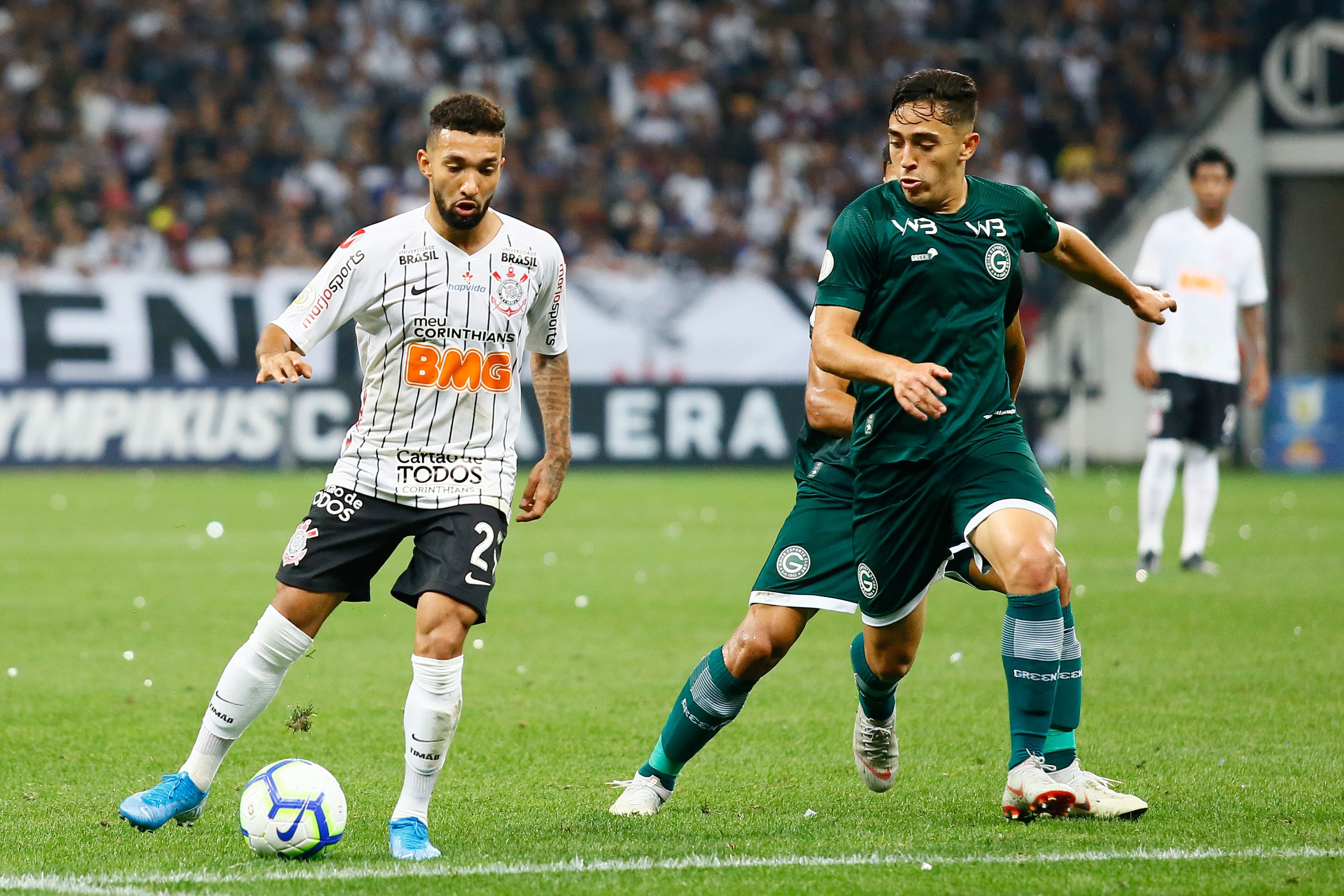 Partida entre Corinthians e Goiás, válida pela 7º rodada do Campeonato Brasileiro, no estádio Itaquerão