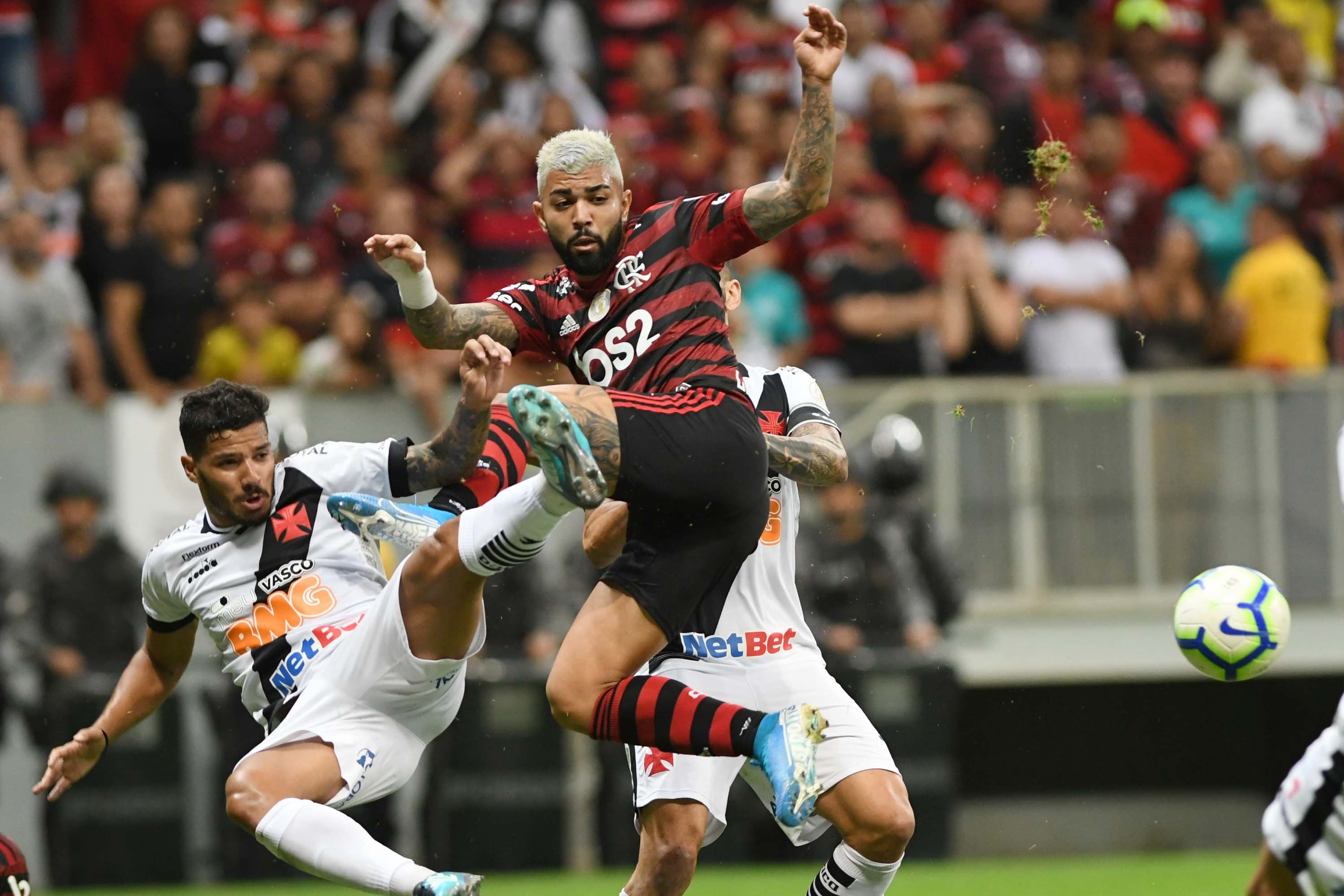 Gabriel Barbosa (Gabigol), do Flamengo, em jogo contra o Vasco, válido pela 15ª rodada do Campeonato Brasileiro