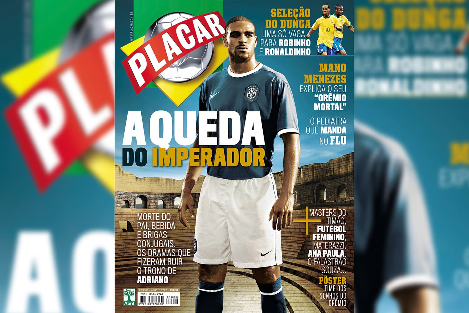 Capa da revista Placar, edição 1309, de Agosto de 2007.