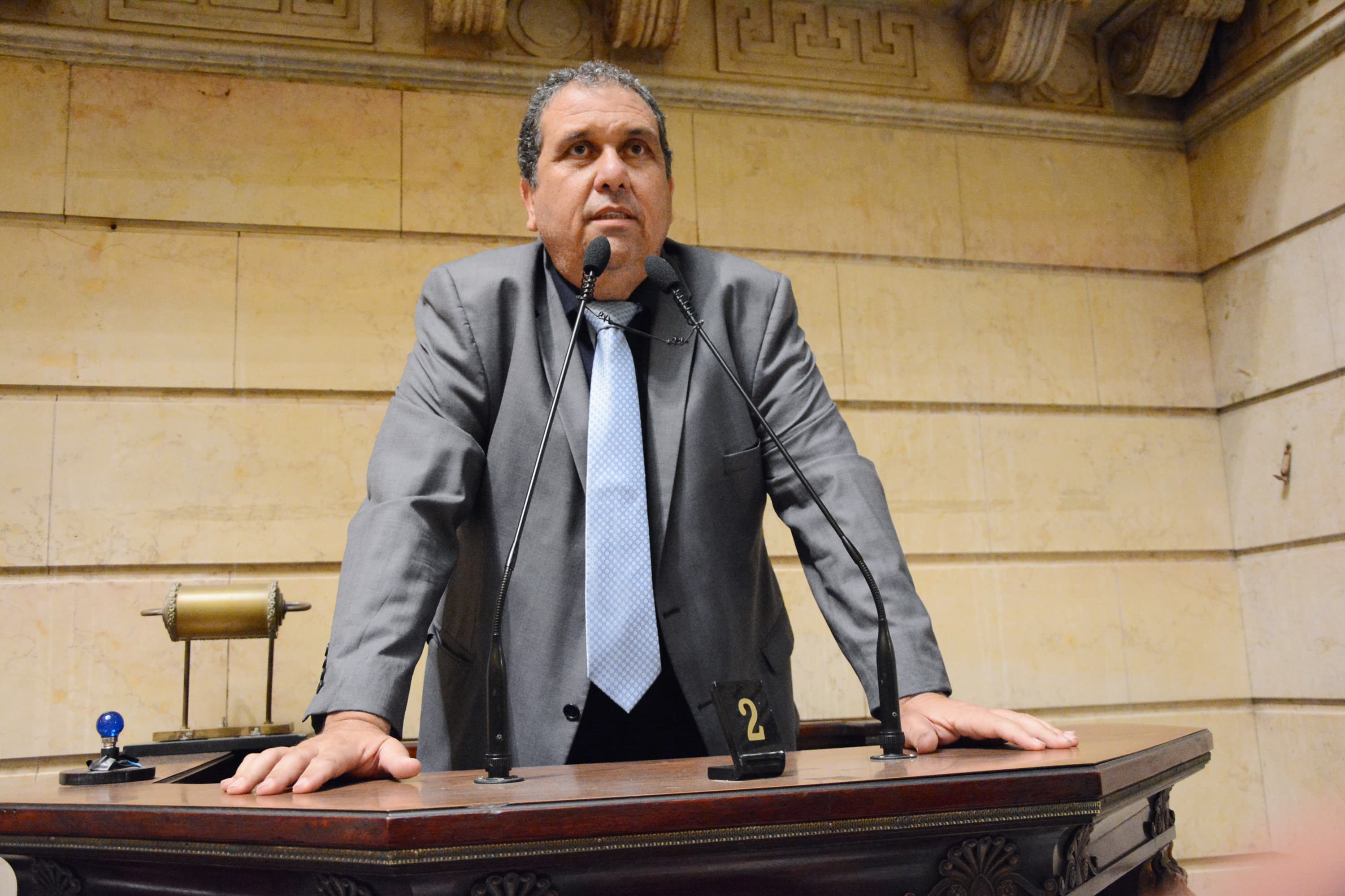 Vereador Zico(PTB-RJ) durante sessão na Câmara Municipal do Rio de Janeiro