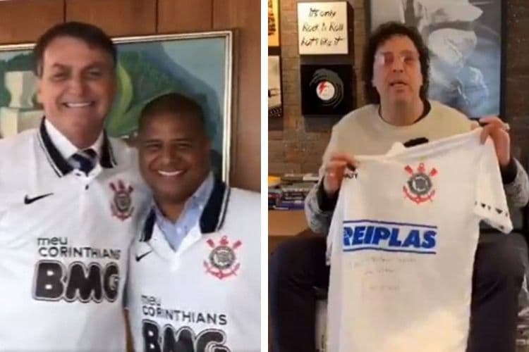 Encontro de Marcelinho Carioca e Jair Bolsonaro vestindo a camisa do Corinthians gerou resposta de Casagrande