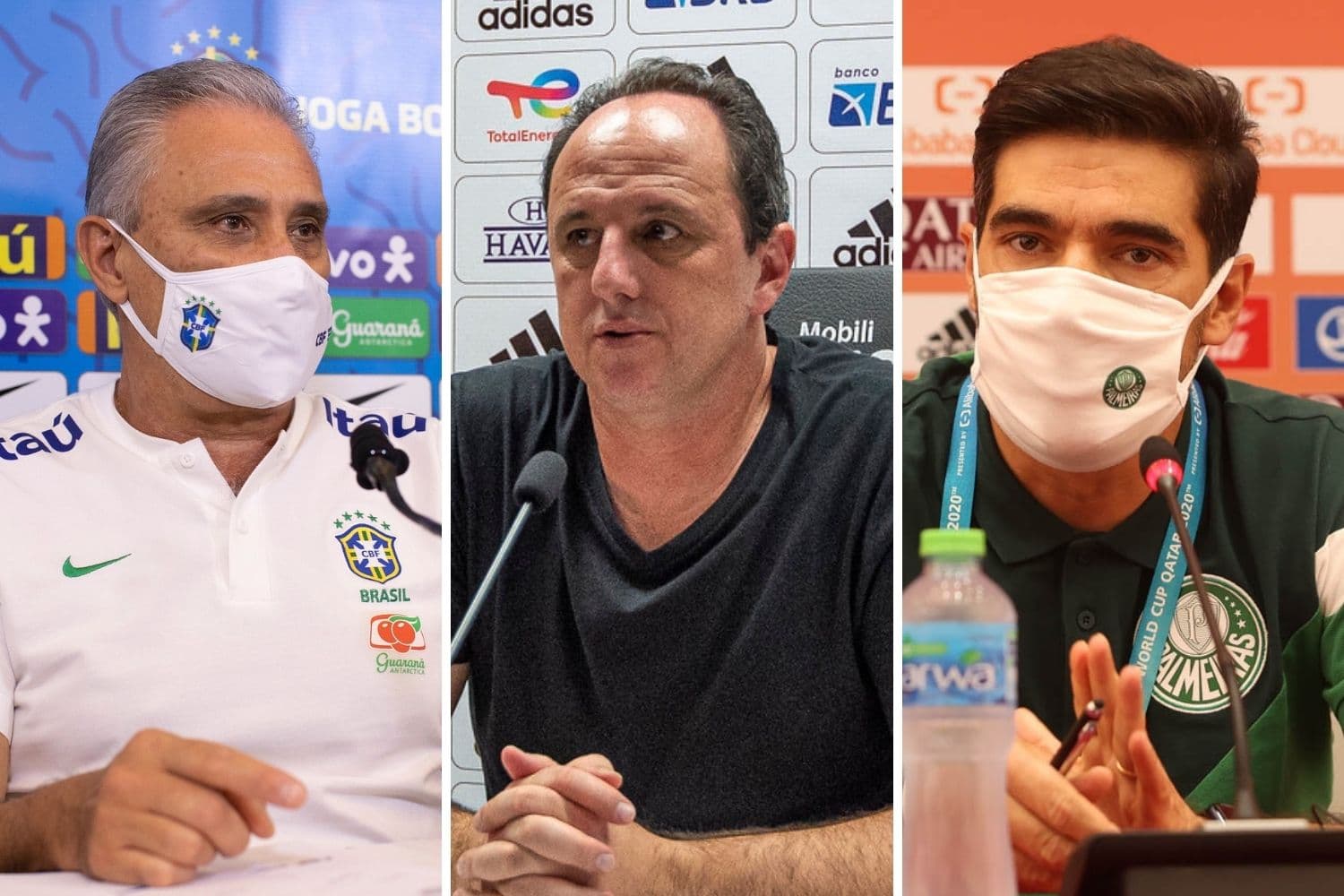Tite, Rogerio Ceni e Abel Ferreira fizeram críticas em entrevistas coletivas -