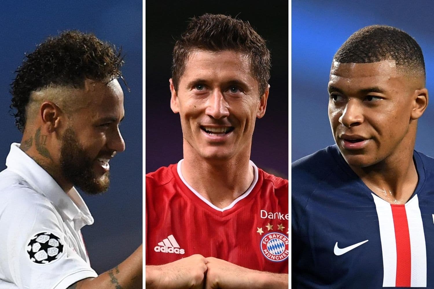 Neymar, Lewandowski e Mbappé entram em campo neste domingo na briga pelo título da Champions League –