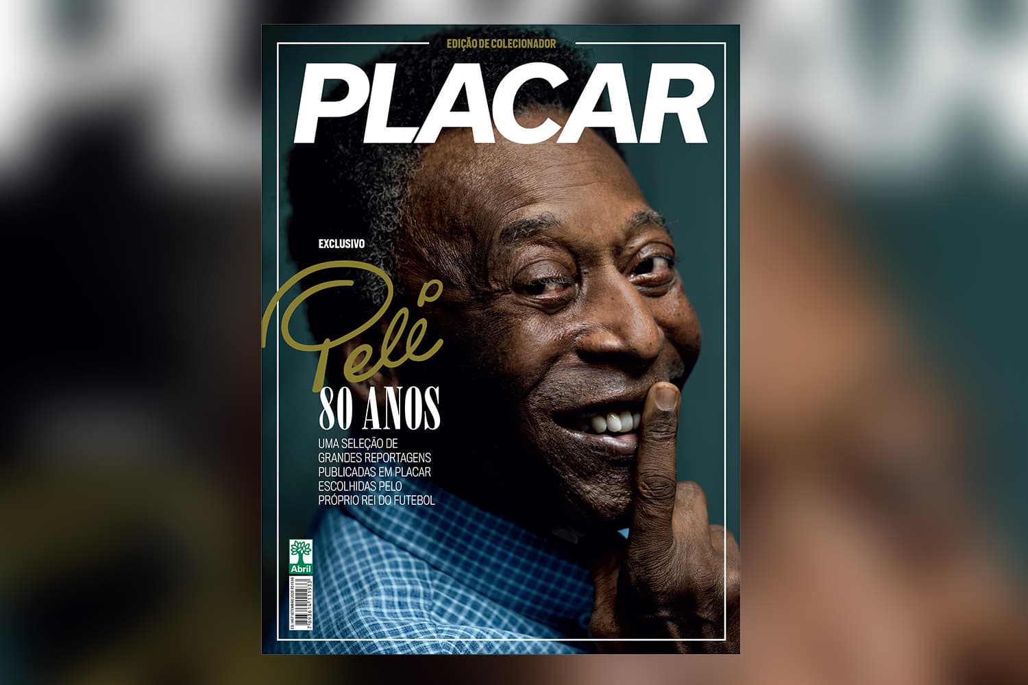 Capa da Revista Placar em homenagem aos 80 anos de Pelé –