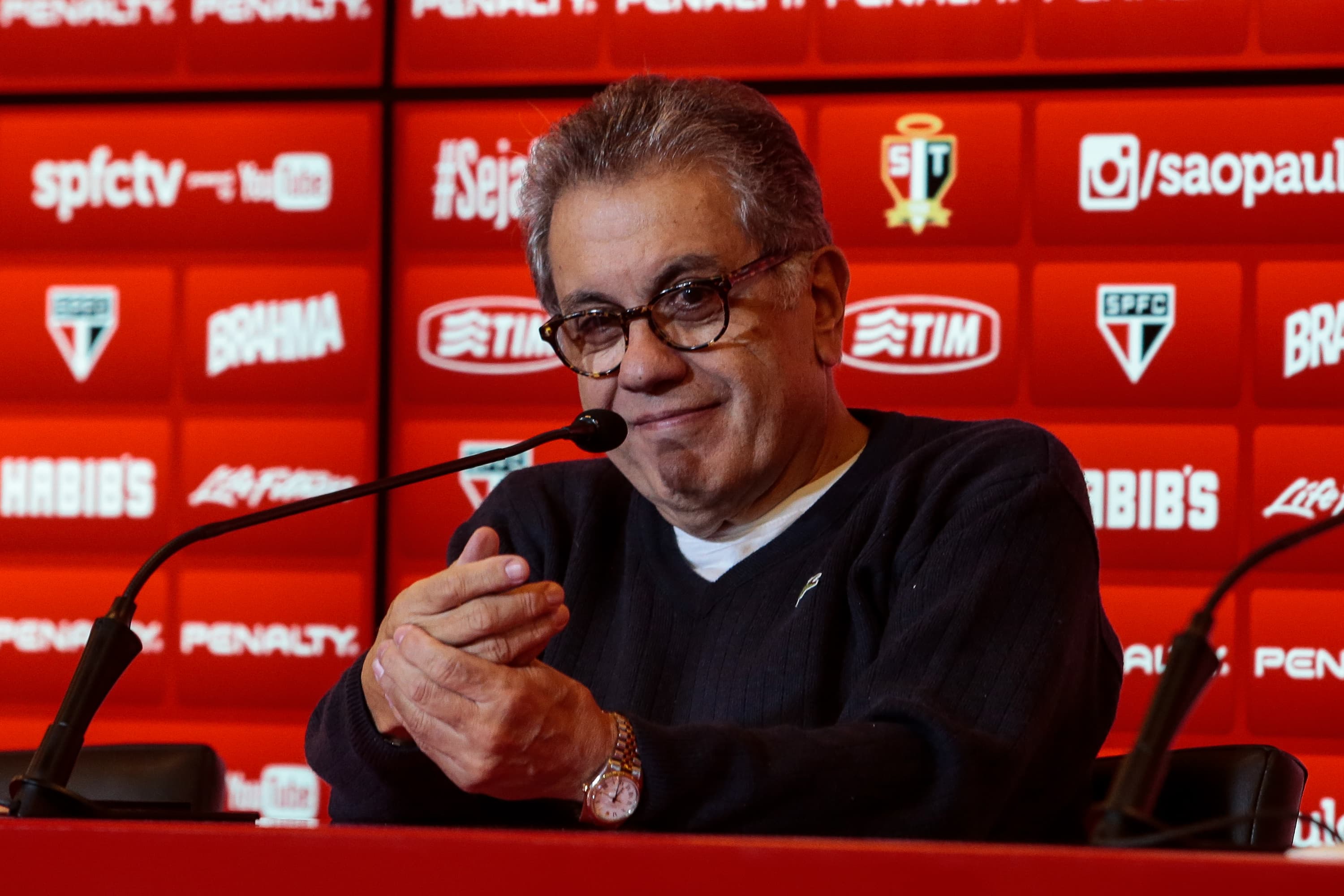 Carlos Miguel Aidar, presidente do São Paulo