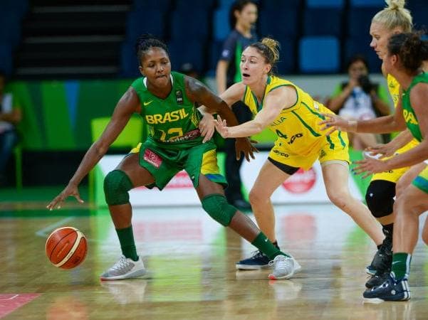 Brasil perdeu para a Austrália na Arena Carioca 1, no Parque Olímpico da Barra.