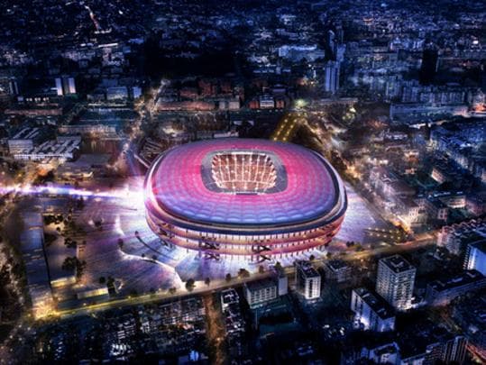 Barcelona divulgou esboços do projeto para o novo Camp Nou