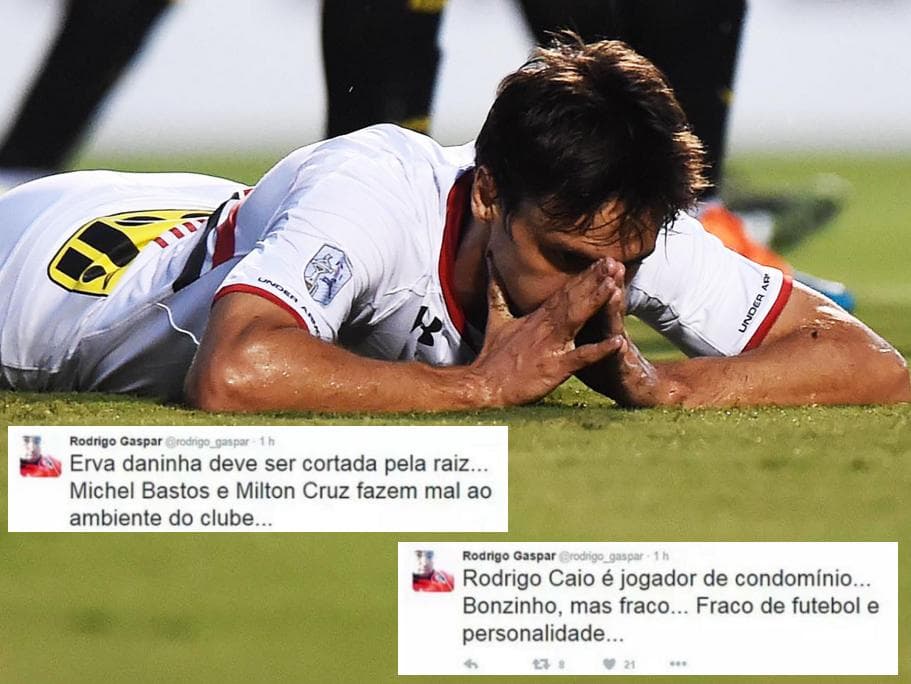 Rodrigo Caio, um dos atletas criticados pelo assessor Rodrigo Gaspar, durante derrota para o The Strongest