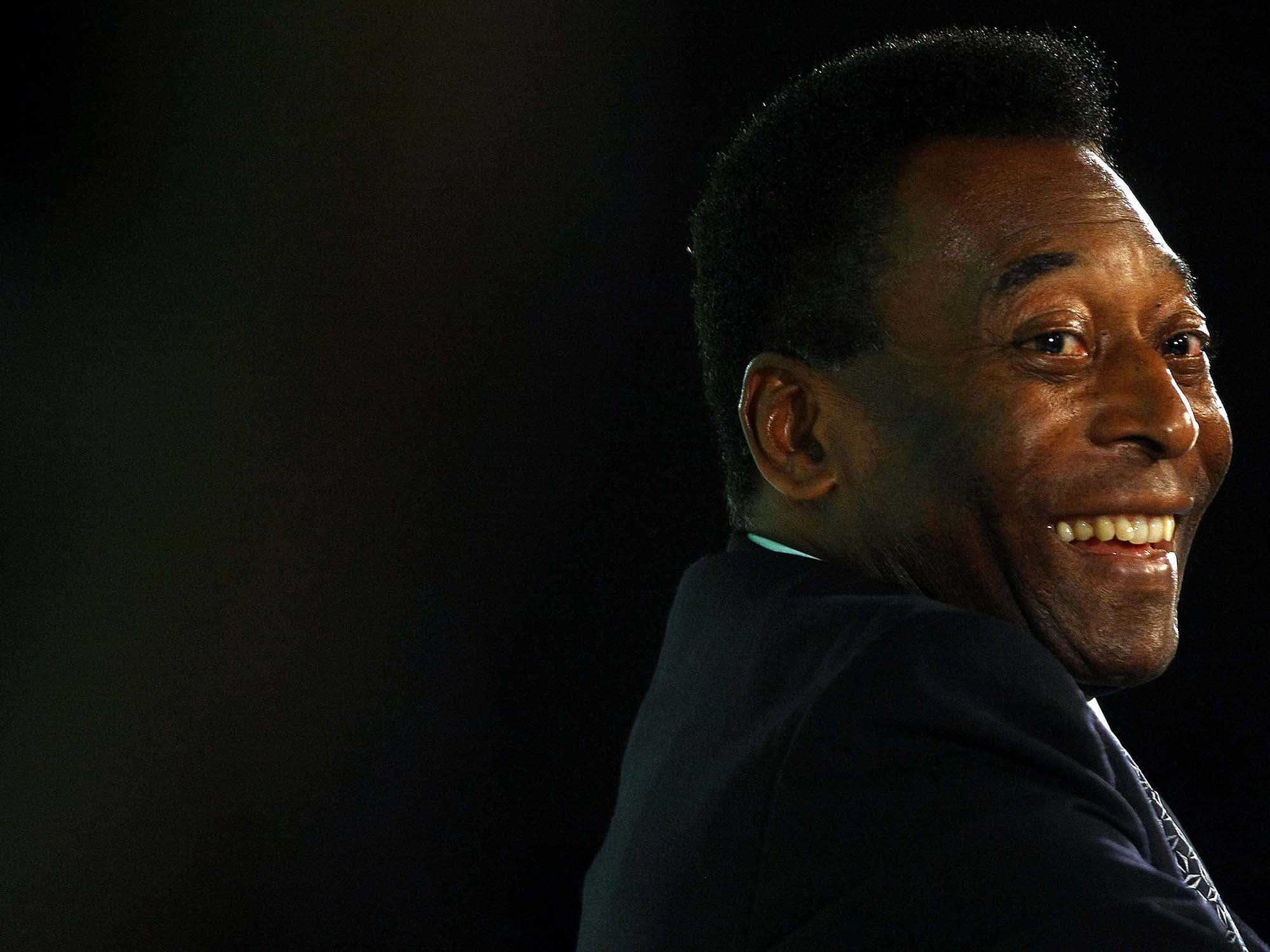 Pelé durante evento em 2009
