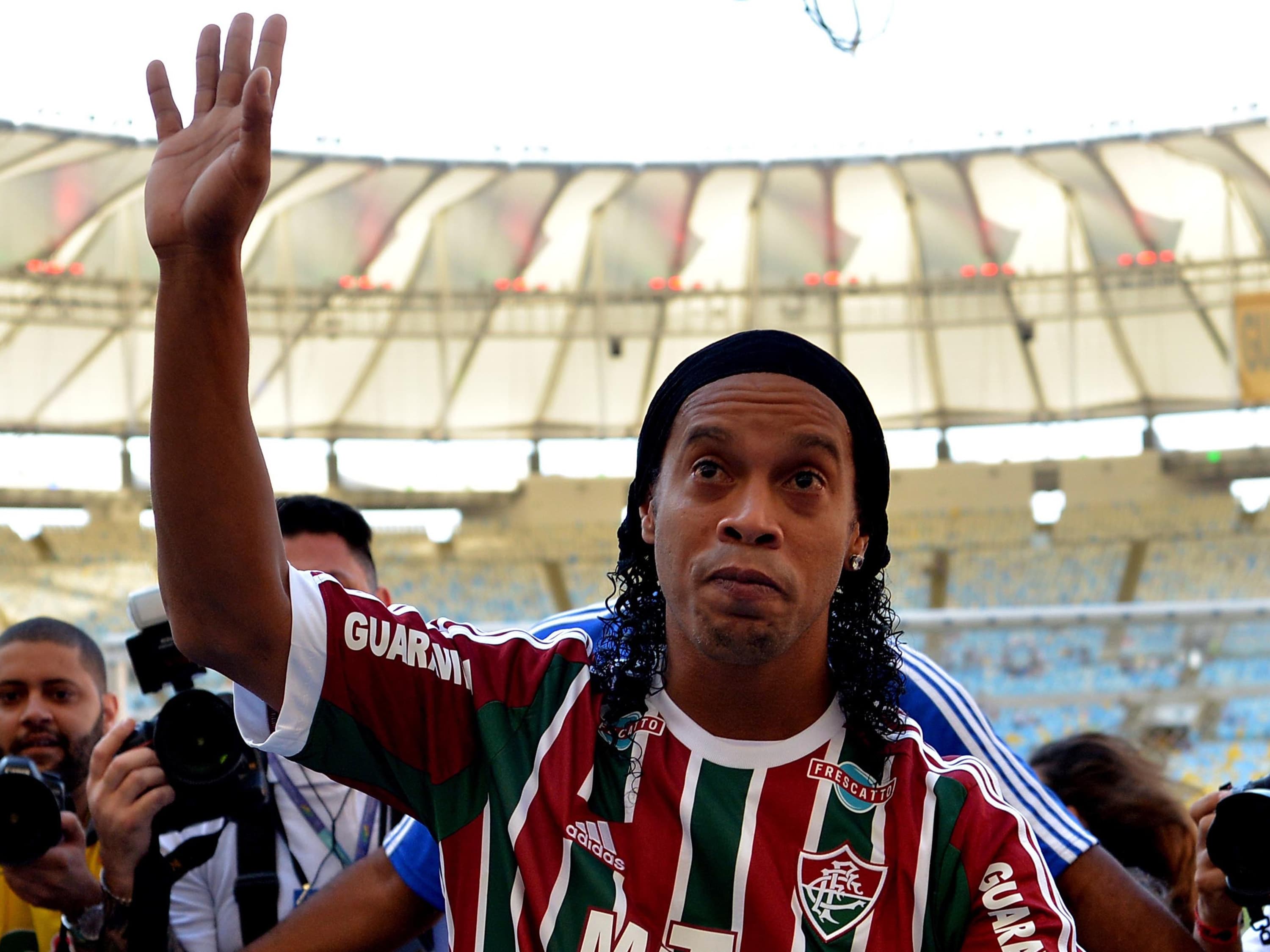 Ronaldinho Gaúcho, durante apresentação como novo reforço do Fluminense - 19/07/2015