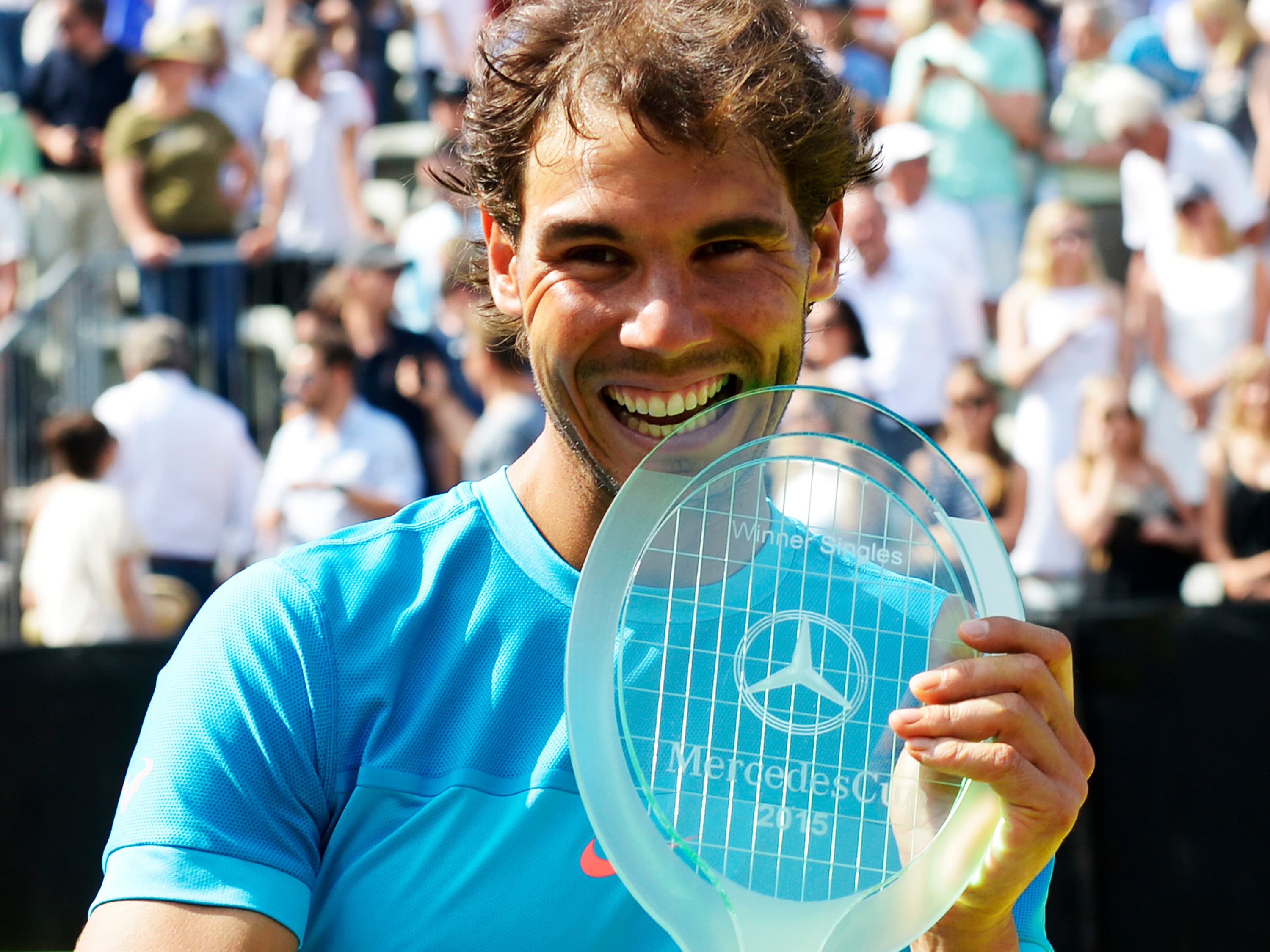 O espanhol Rafael Nadal supera o sérvio Viktor Troicki e conquista o ATP 250 de Stuttgart na Alemanha - 14/06/2015