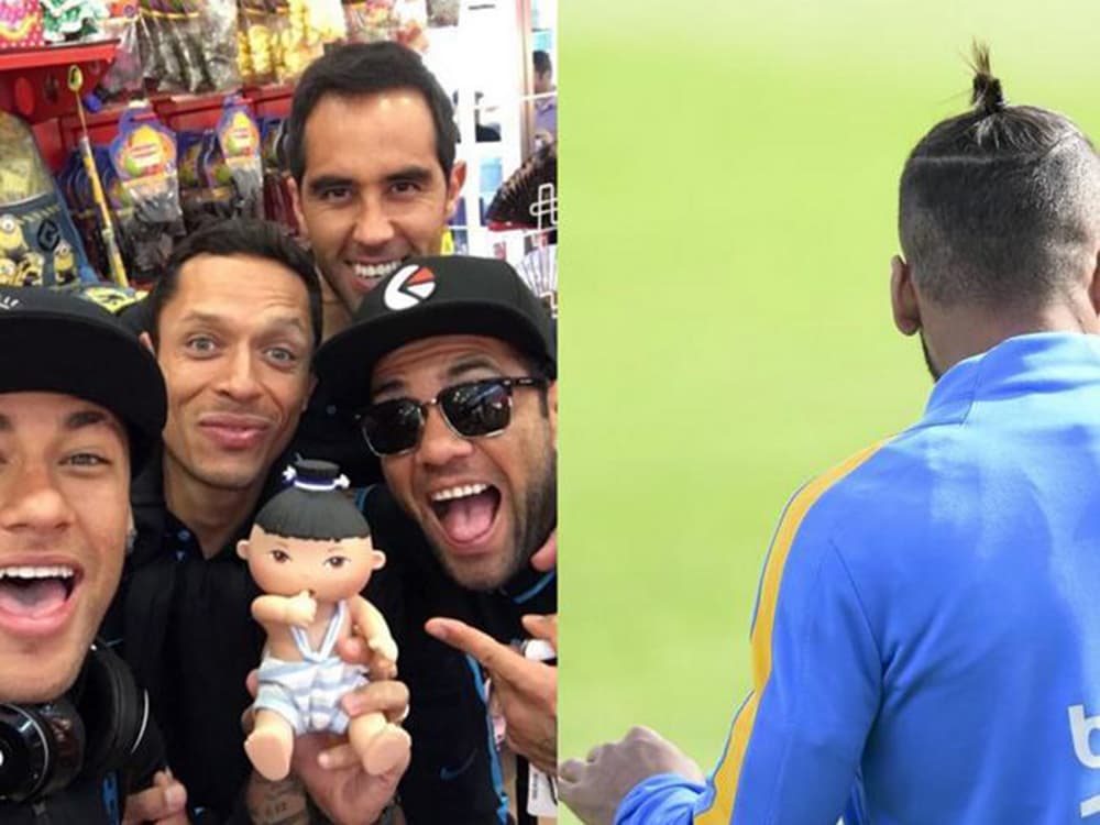 Um pequeno gandula chinês chorou após posar para foto com os jogadores do Real Madri