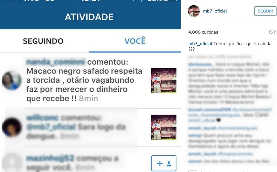 Michel Bastos foi flagrado ofendendo o treinador Juan Carlos Osorio ao deixar o campo contra o Fluminense