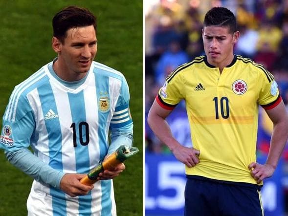Destaques na última Copa do Mundo, Lionel Messi e James Rodrígues ainda não brilharam nesta edição da Copa América