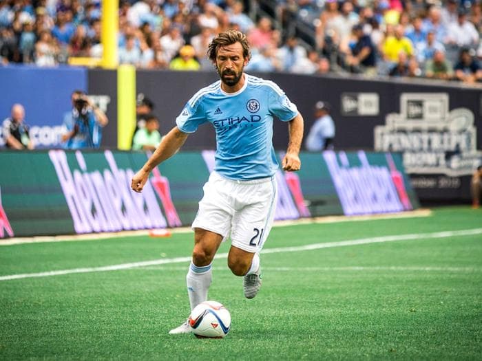 Andrea Pirlo entrou aos 12 minutos do segundo tempo e estreou com vitória pelo New York City