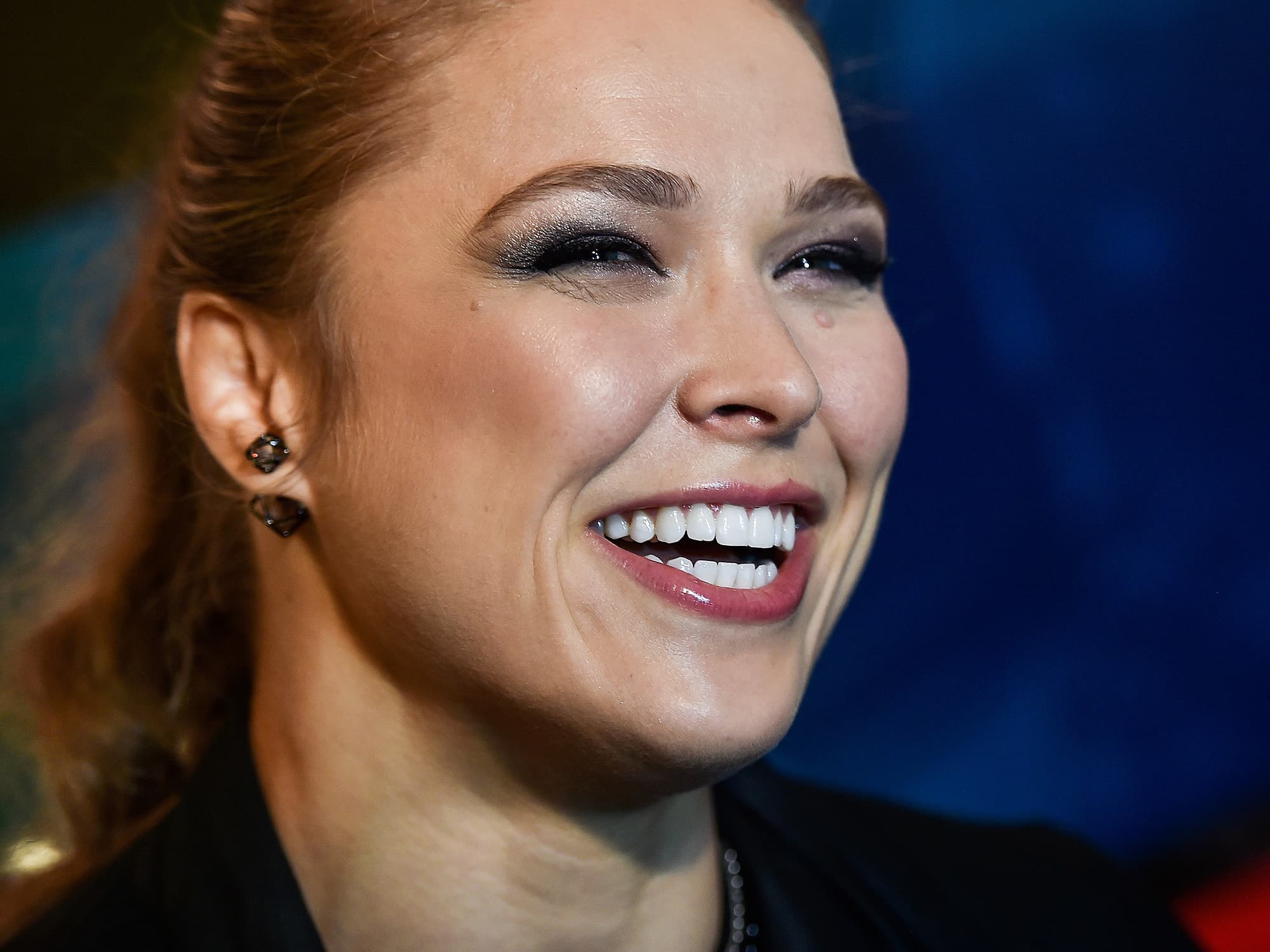 Ronda Rousey durante entrevista coletiva do UFC, no Rio de Janeiro
