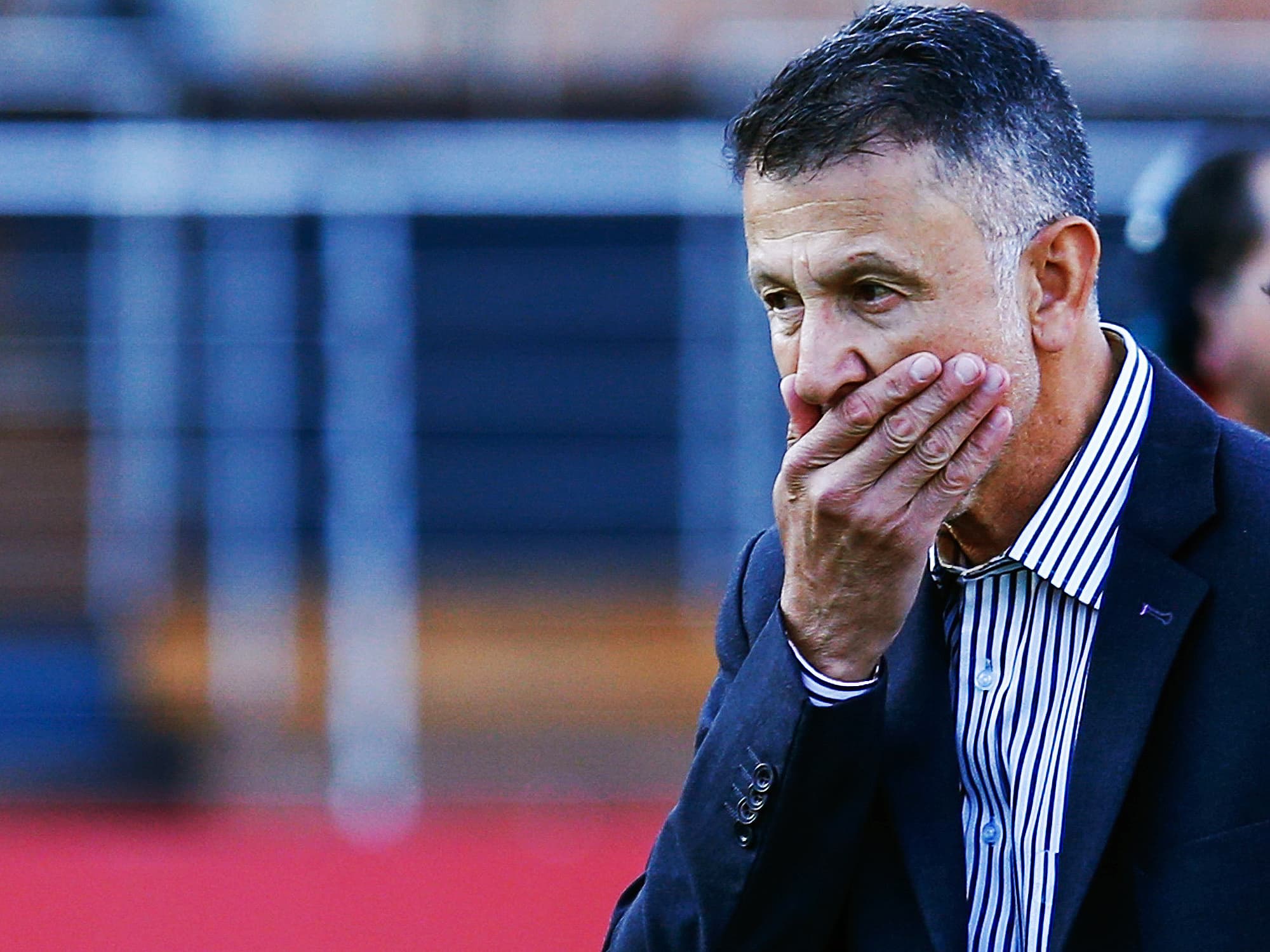 O técnico Juan Carlos Osório - Partida entre São Paulo e Avaí, válida pela 8ª rodada do Campeonato Brasileiro de Futebol 2015, realizada no estádio Cícero Pompeu de Toledo (Morumbi), na zona sul da capital paulista, neste domingo (21)