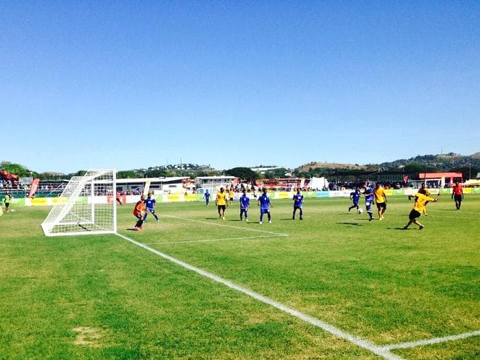 Organização dos Jogos do Pacífico divulgou uma foto da vitória de 46 a 0 de Vanuatu sobre a Micronésia