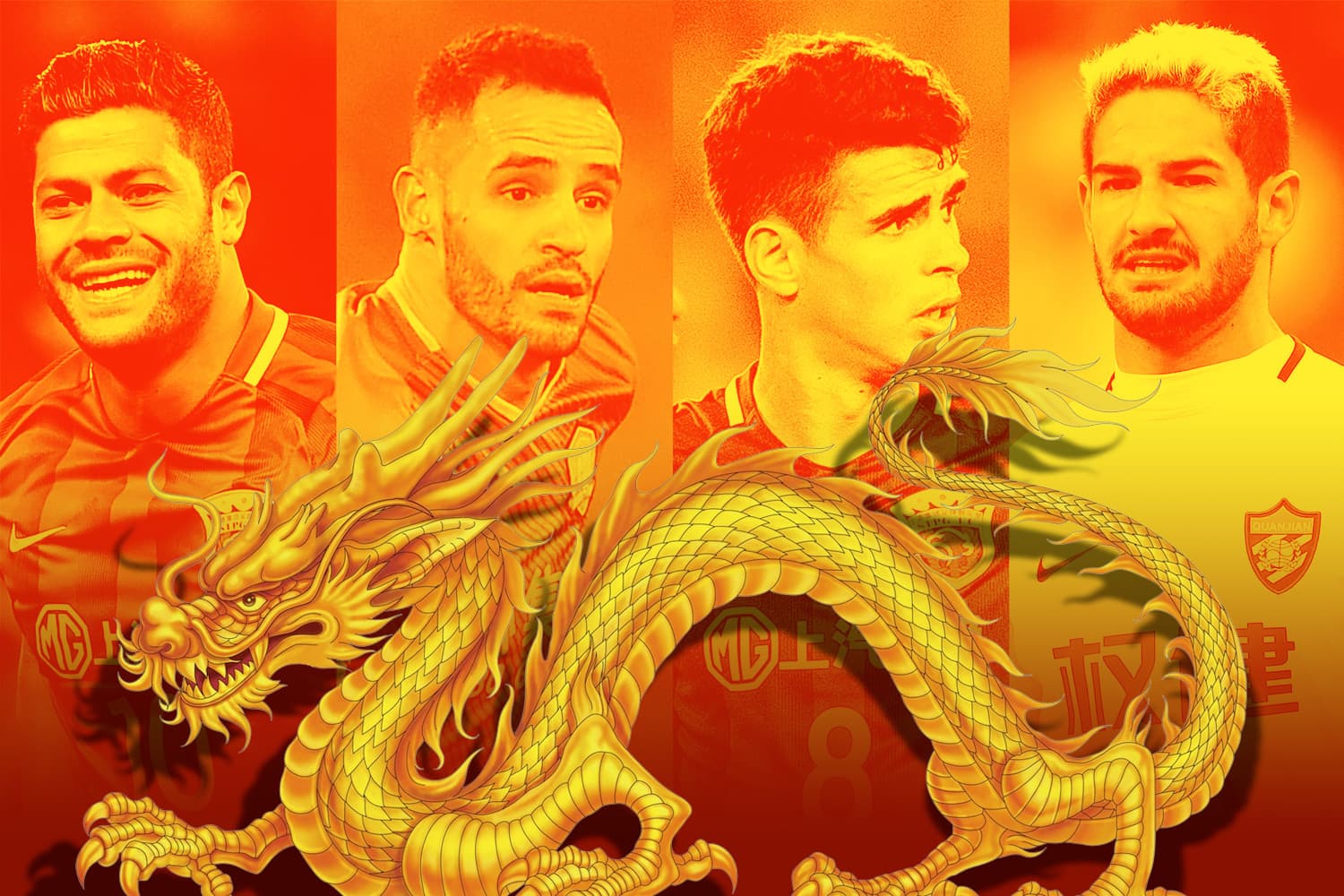 Hulk, Renato Augusto, Oscar e Alexandre Pato
