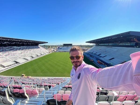 David Beckham no estádio do Inter Miami CF