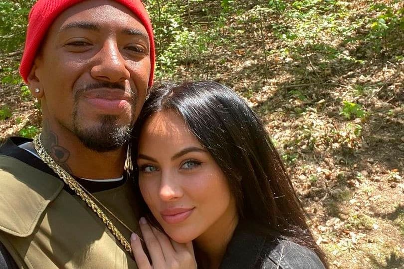 Boateng e Kasia, em foto postada nas redes sociais