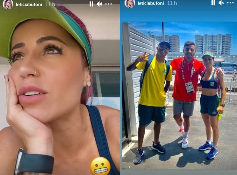 Letícia Bufoni postou stories na Vila Olímpica