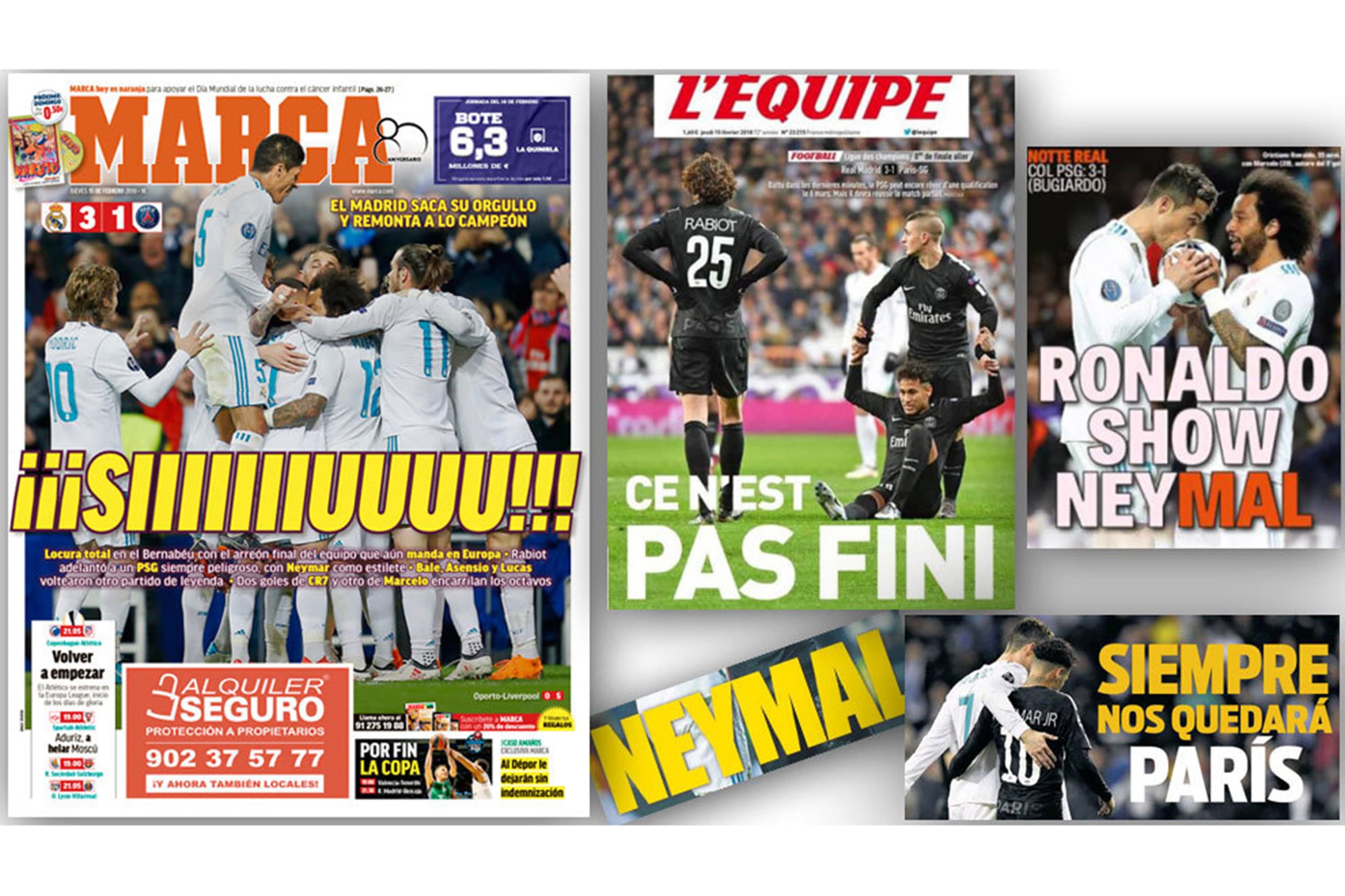 Jornais repercutem atuação de Neymar na derrota do PSG para o Real Madrid pela Liga dos Campeões