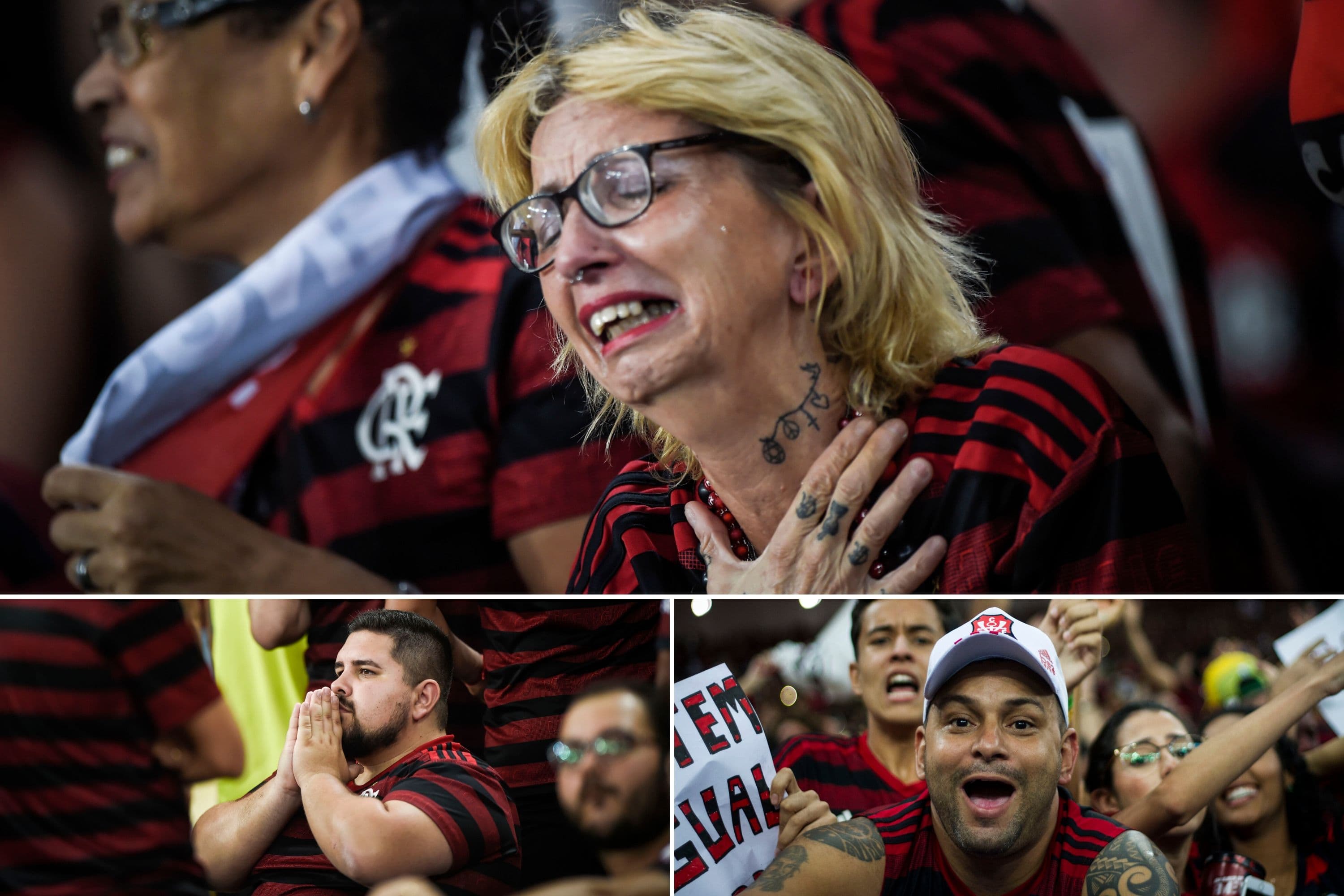 Torcida do Flamengo durante semifinal contra o Grêmio, no Maracanã