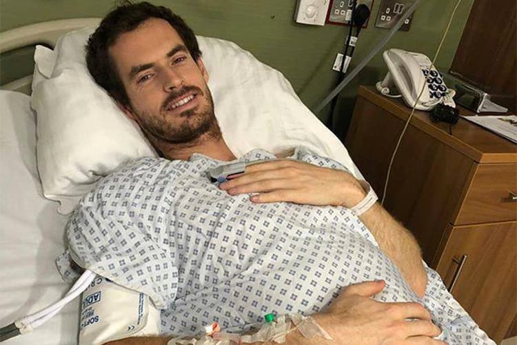O tenista Andy Murray publica foto após passar por cirurgia no quadril – 29/01/2019