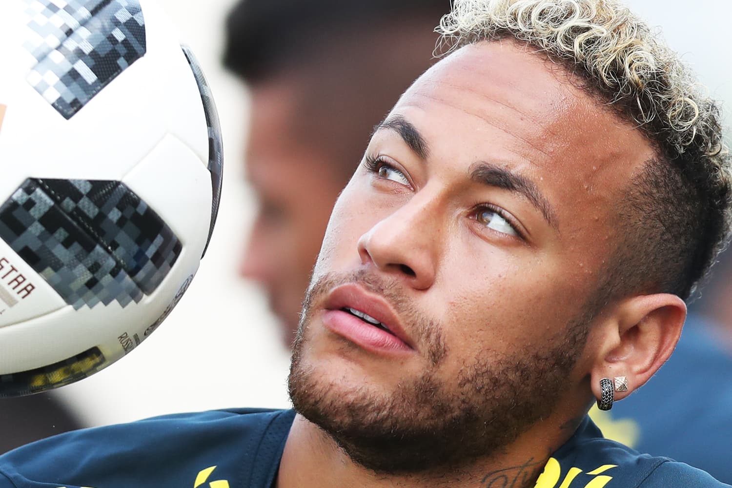 Neymar durante treino da Seleção Brasileira em Sochi – 29/06/2018