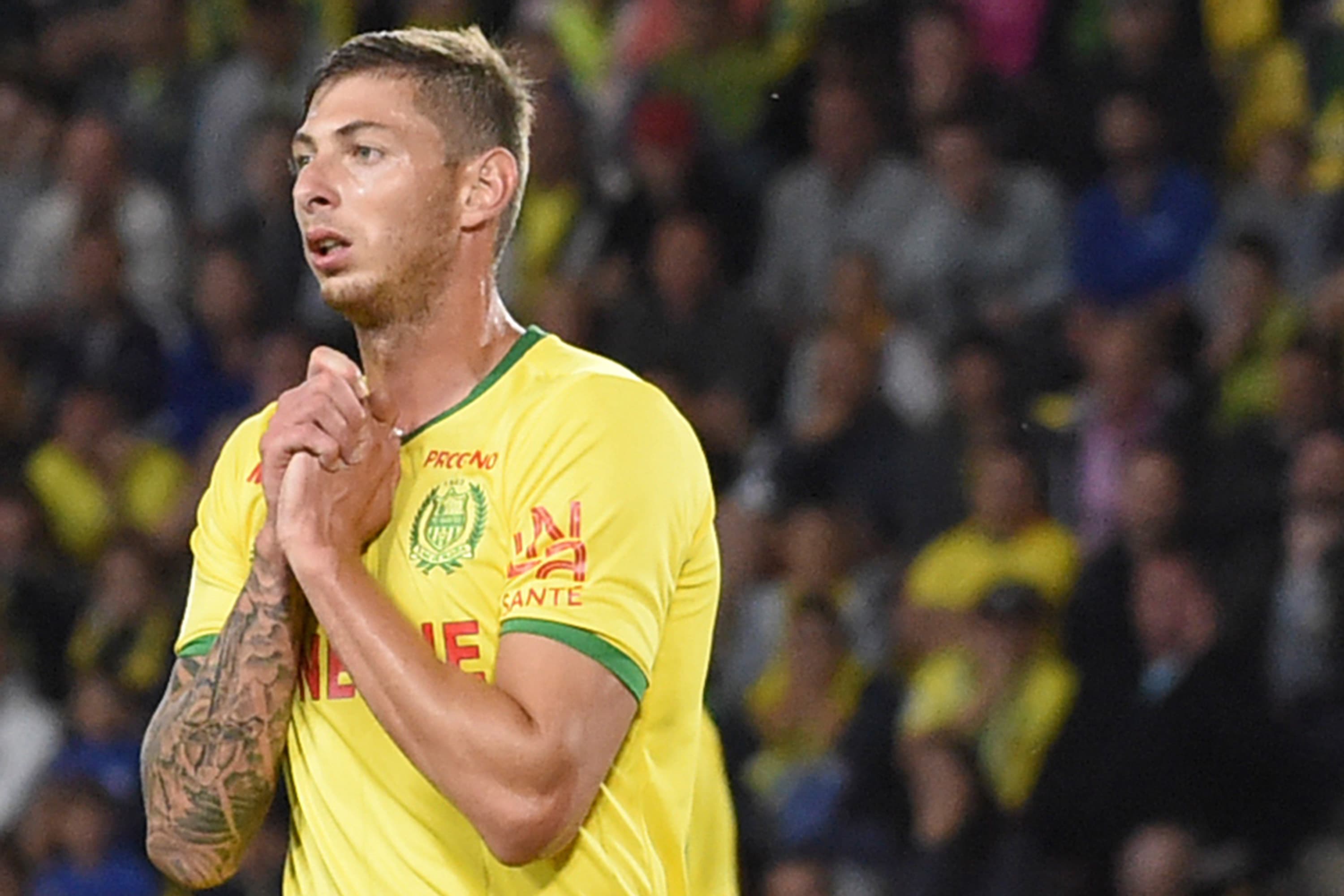 O atacante argentino Emiliano Sala em ação pelo Nantes