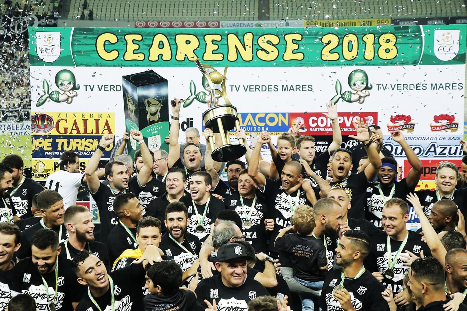 Jogadores do Ceará comemoram título do Campeonato Cearense - 08/04/2018