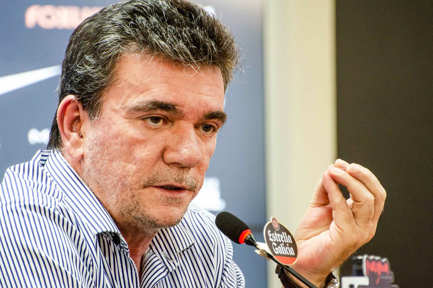 O presidente do Corinthians, Andrés Sanchez, concede entrevista no CT Joaquim Grava, zona leste da capital paulista – 08/11/2018