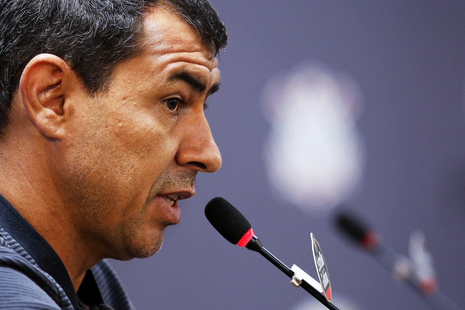 O técnico do Corinthians, Fábio Carille, concede entrevista coletiva no CT Dr. Joaquim Grava, na zona leste de São Paulo (SP) - 27/03/2018