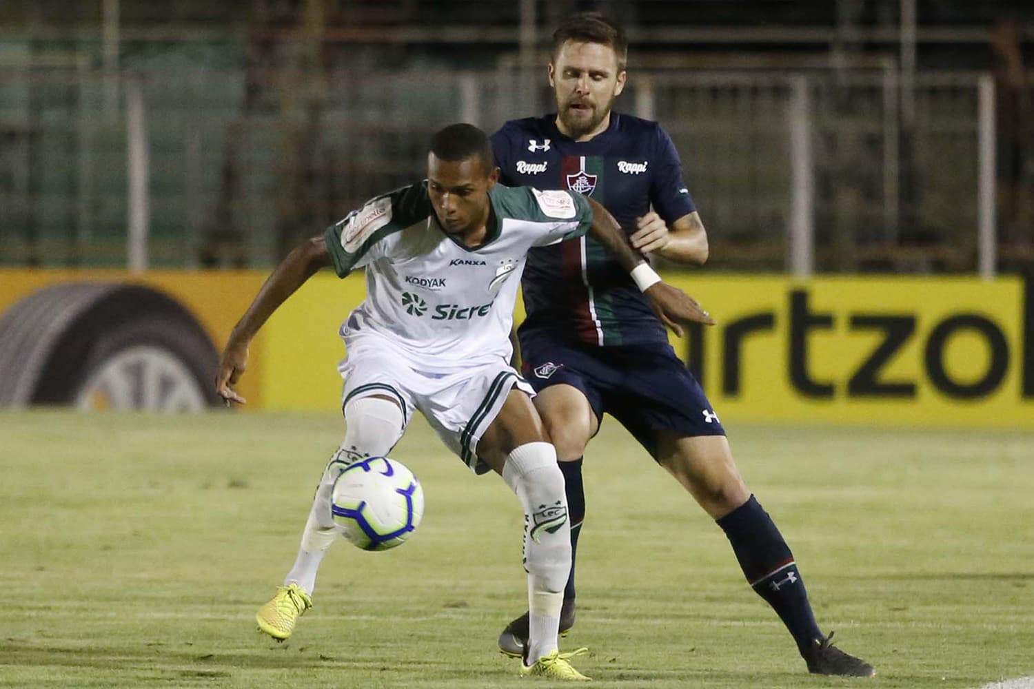 Lance durante a partida entre Luverdense e Fluminense, válida pela Copa do Brasil 2019 no Estádio Passo das Emas em Lucas do Rio Verde, Minas Gerais – 03/04/2019