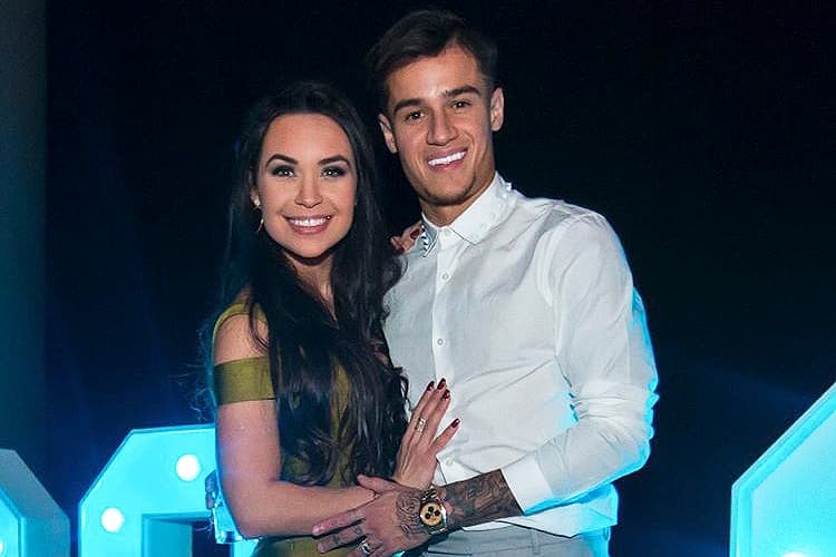 Philippe Coutinho e sua esposa, Aine Coutinho