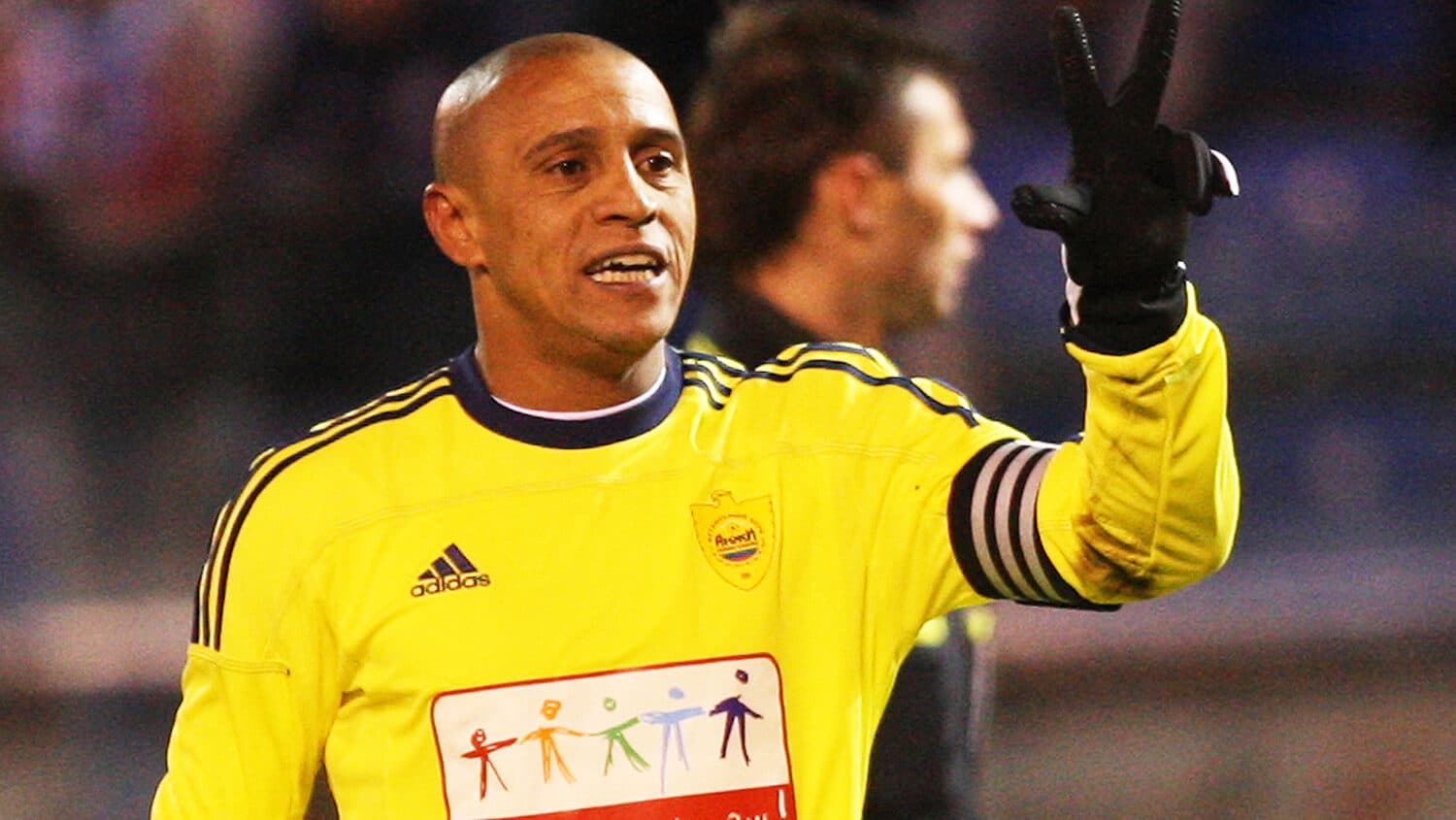 Roberto Carlos, então jogador do clube russo Anzhi Makhachkala – 21/03/2011